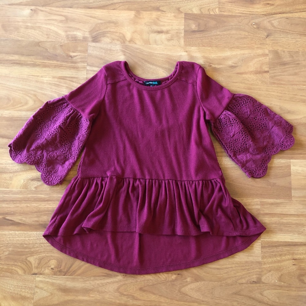 ‼️ 10/$20 Takara Girls flared sleeve shirt 6X
